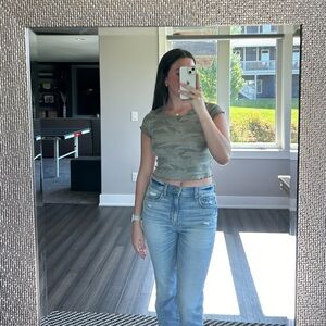 Camo Cropped Tee